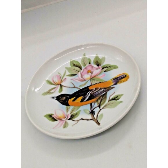 Vintage Rosenthal Collector Bird Plate - Baltimore Oriole - Hand Painted 7 3/4" - Picture 9 of 9